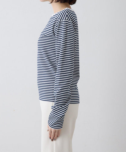 【THE PAUSE】條紋長袖T恤