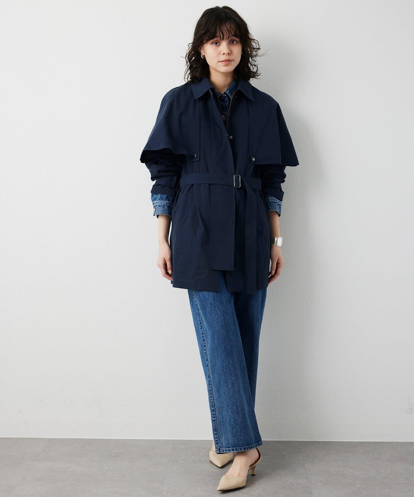 【THE PAUSE】斗篷大衣