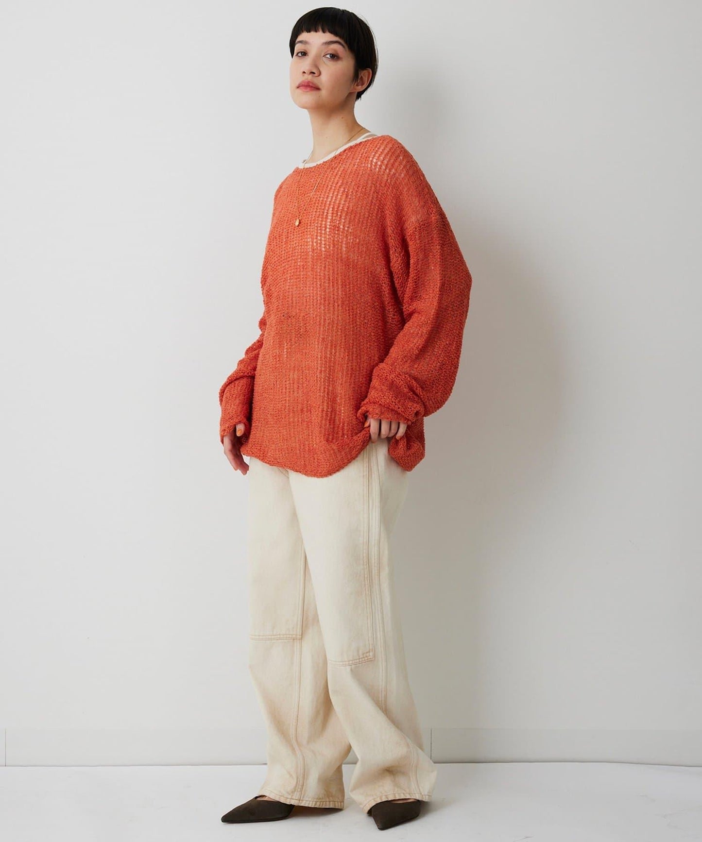 【THE PAUSE】網眼套頭衫