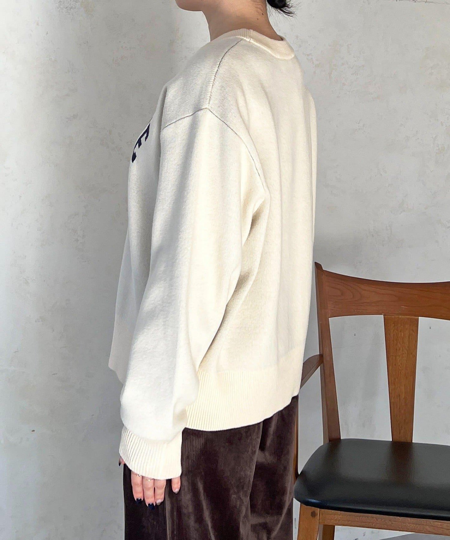 Logo針織衛衣套頭衫