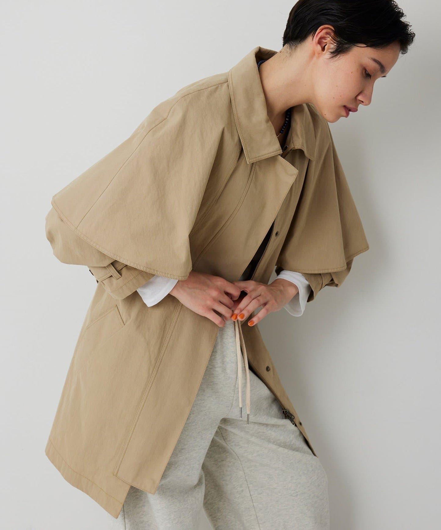 【THE PAUSE】斗篷大衣