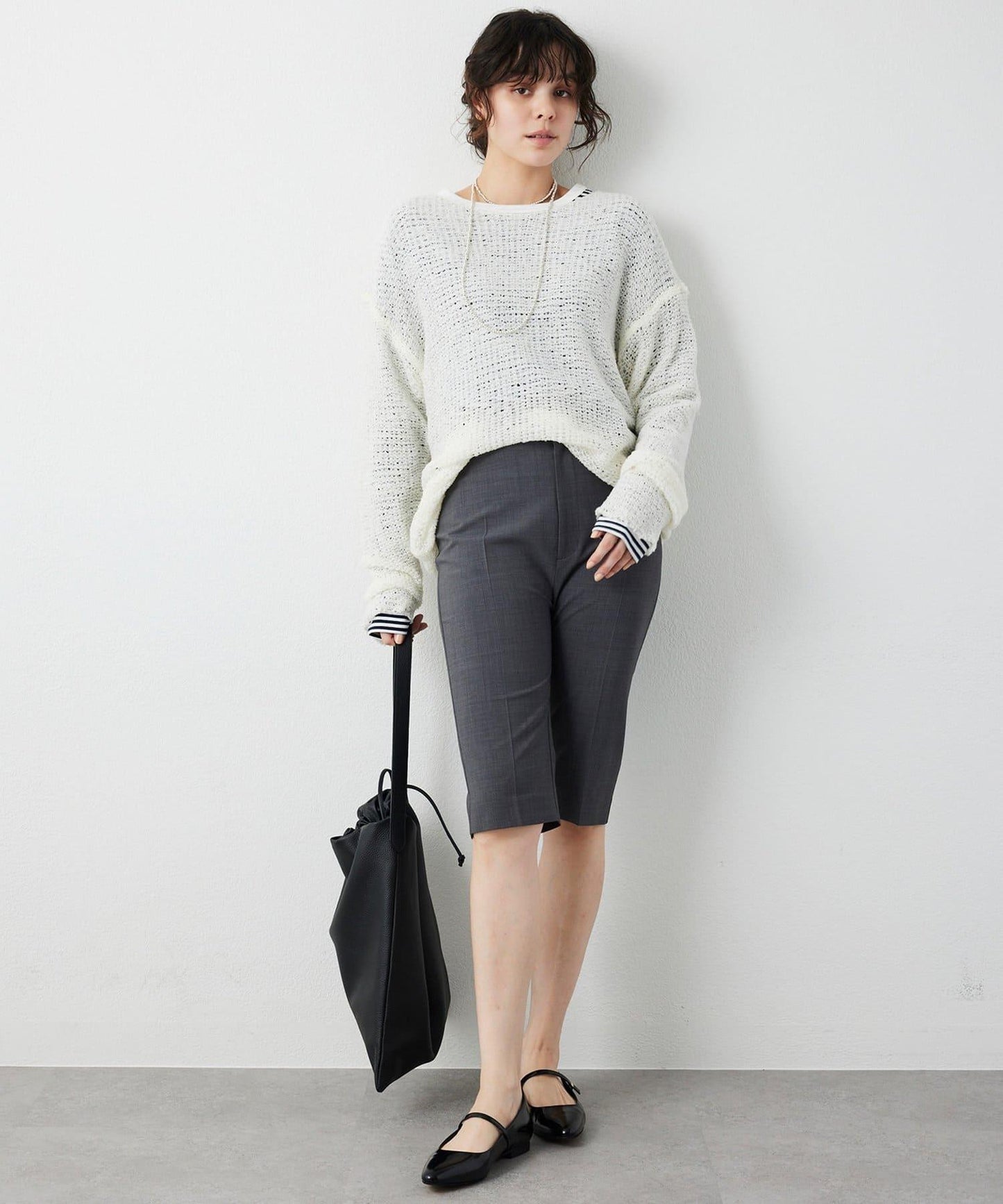 【THE PAUSE】網眼套頭衫