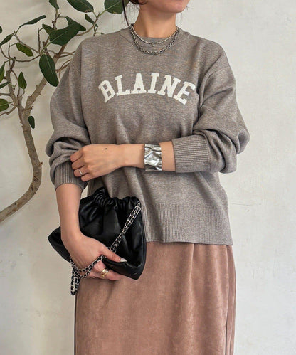 Logo針織衛衣套頭衫