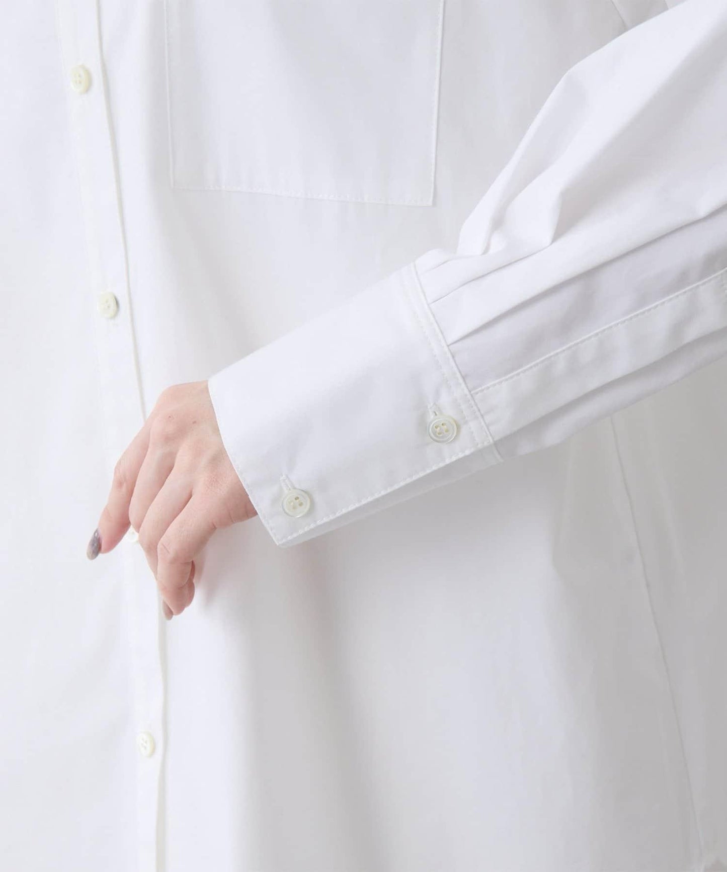 【THE PAUSE】口袋刺繡襯衫