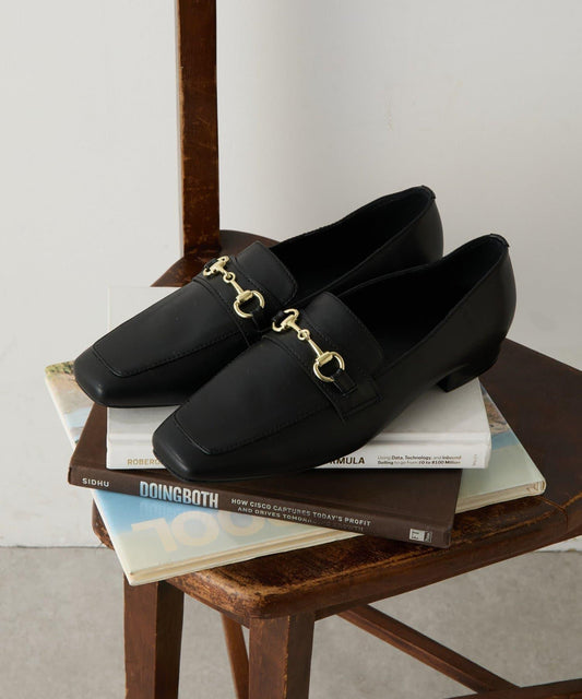 【抗菌・防臭】金屬裝飾仿皮樂福鞋