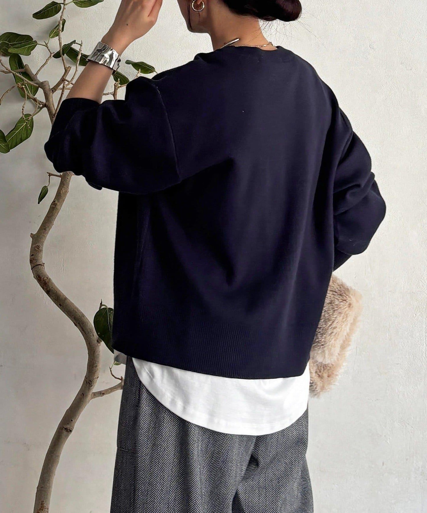 Logo針織衛衣套頭衫