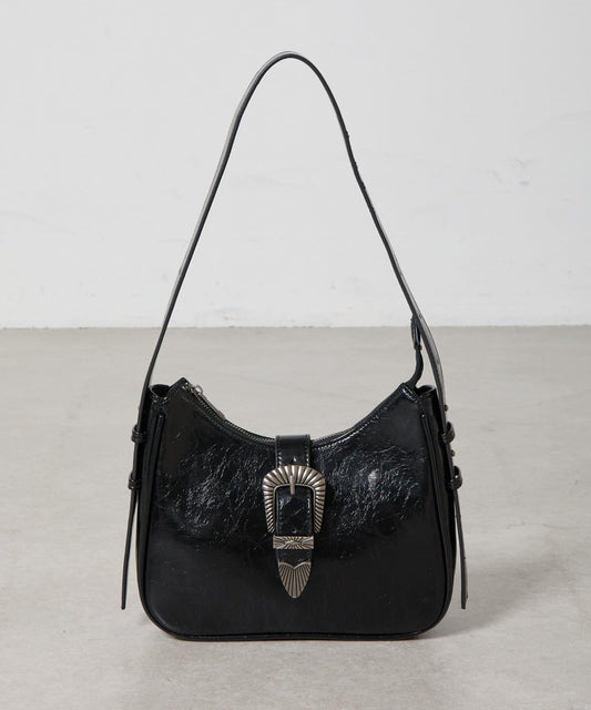 西部風格扣帶仿皮革包