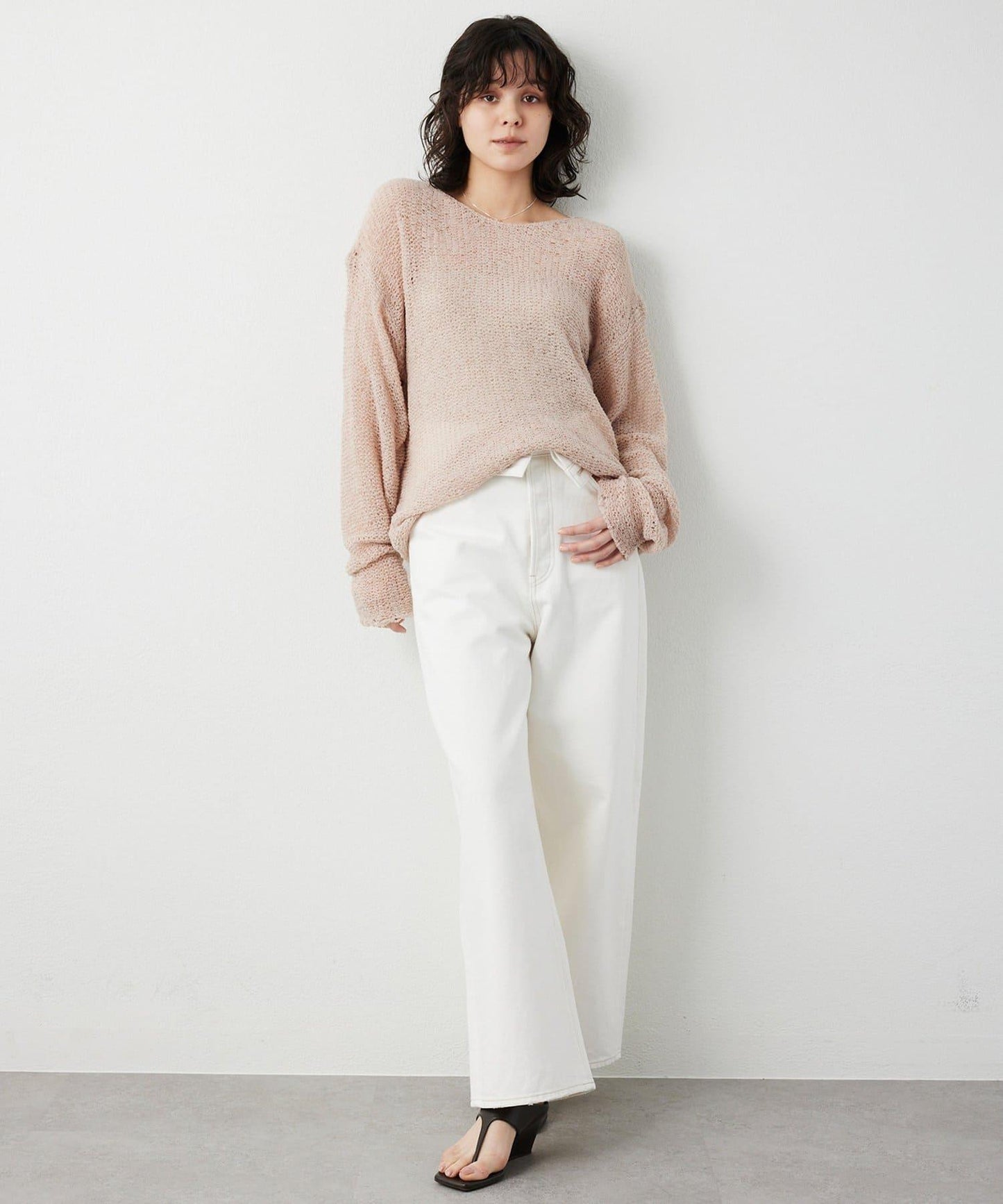 【THE PAUSE】網眼套頭衫