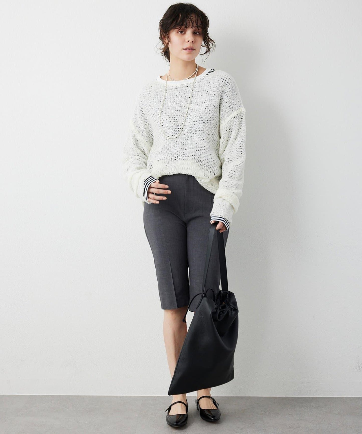 【THE PAUSE】網眼套頭衫