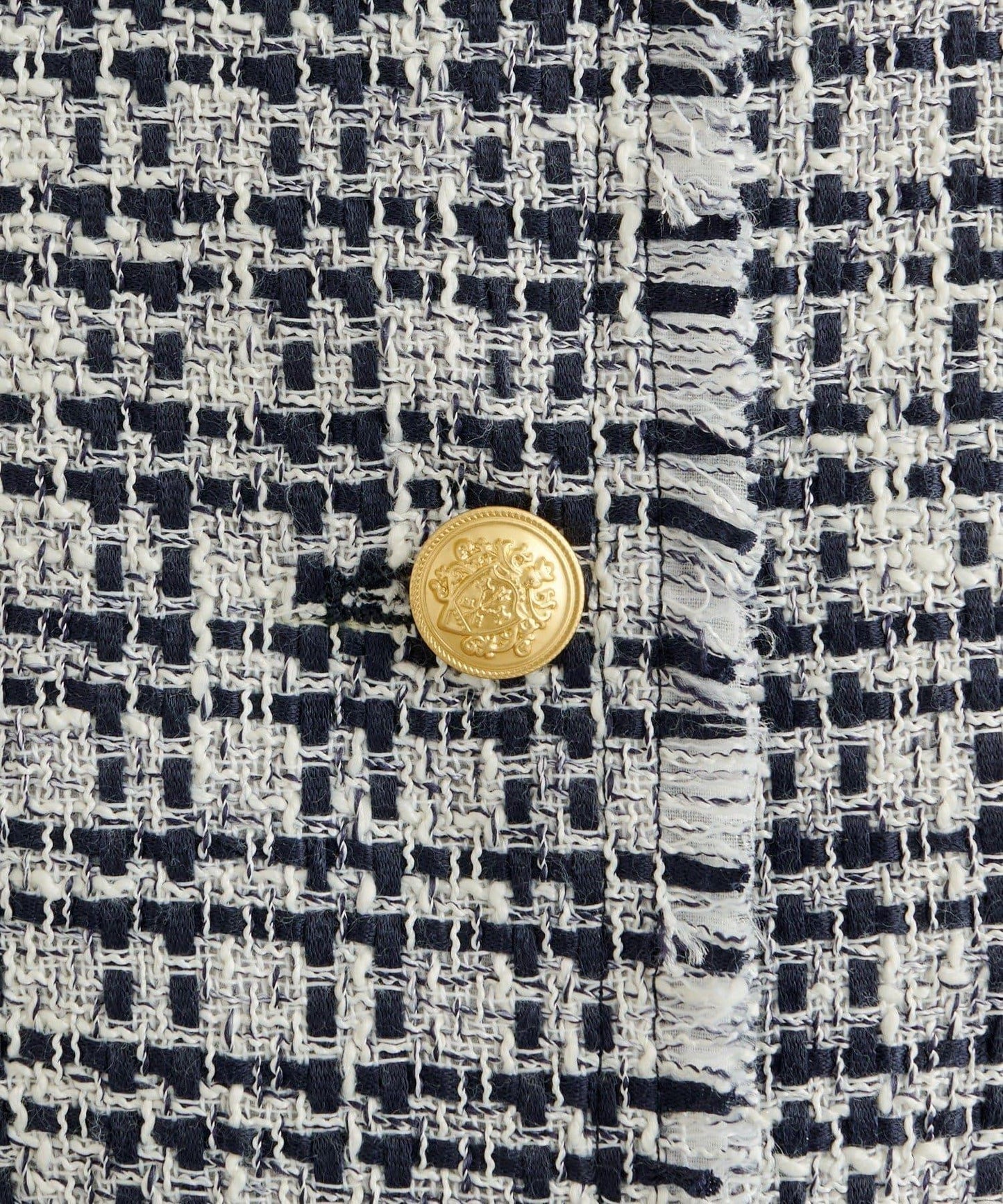 無領粗花呢夾克