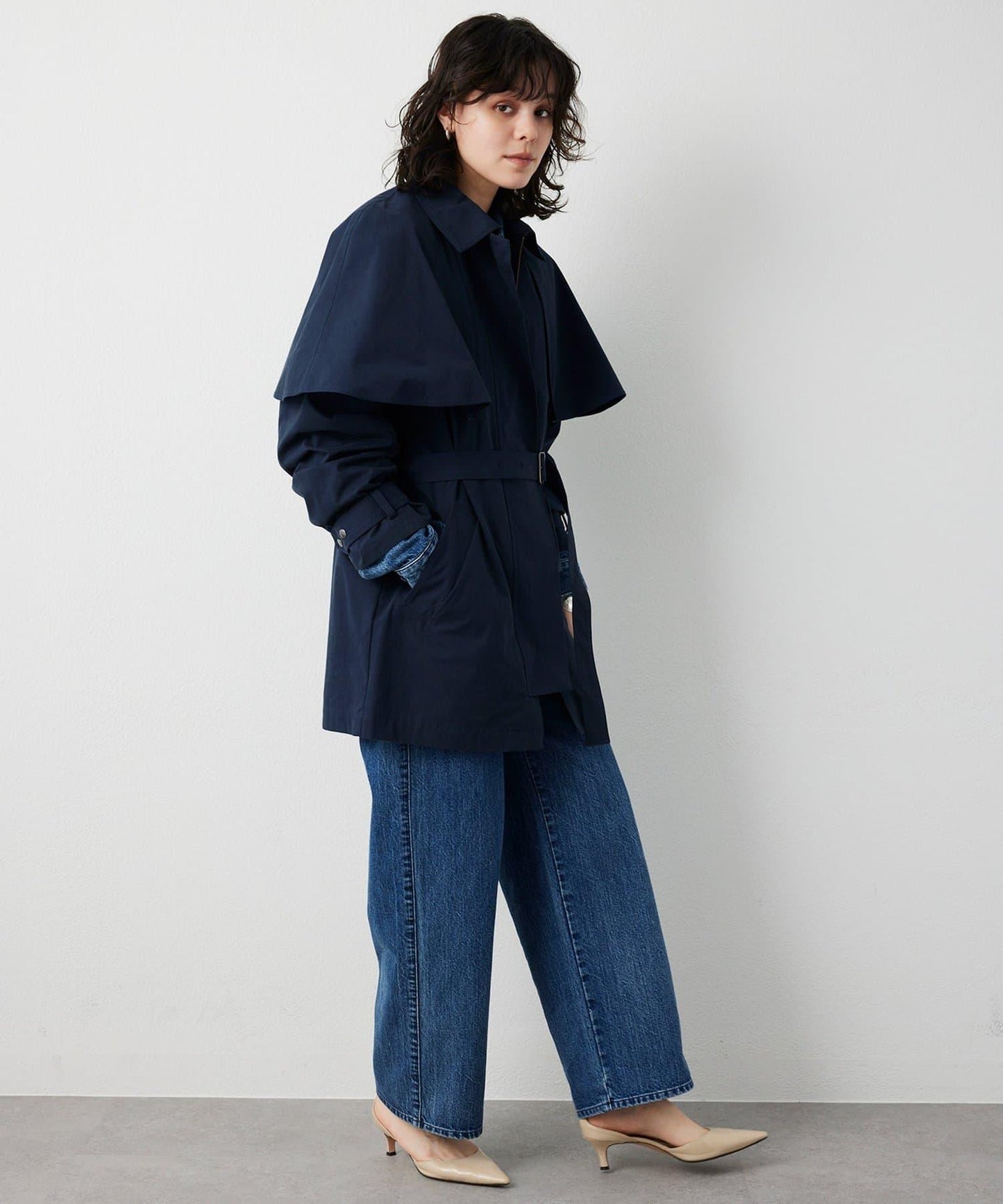 【THE PAUSE】斗篷大衣