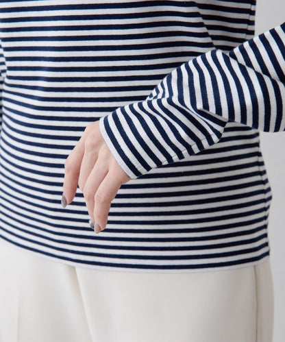 【THE PAUSE】條紋長袖T恤