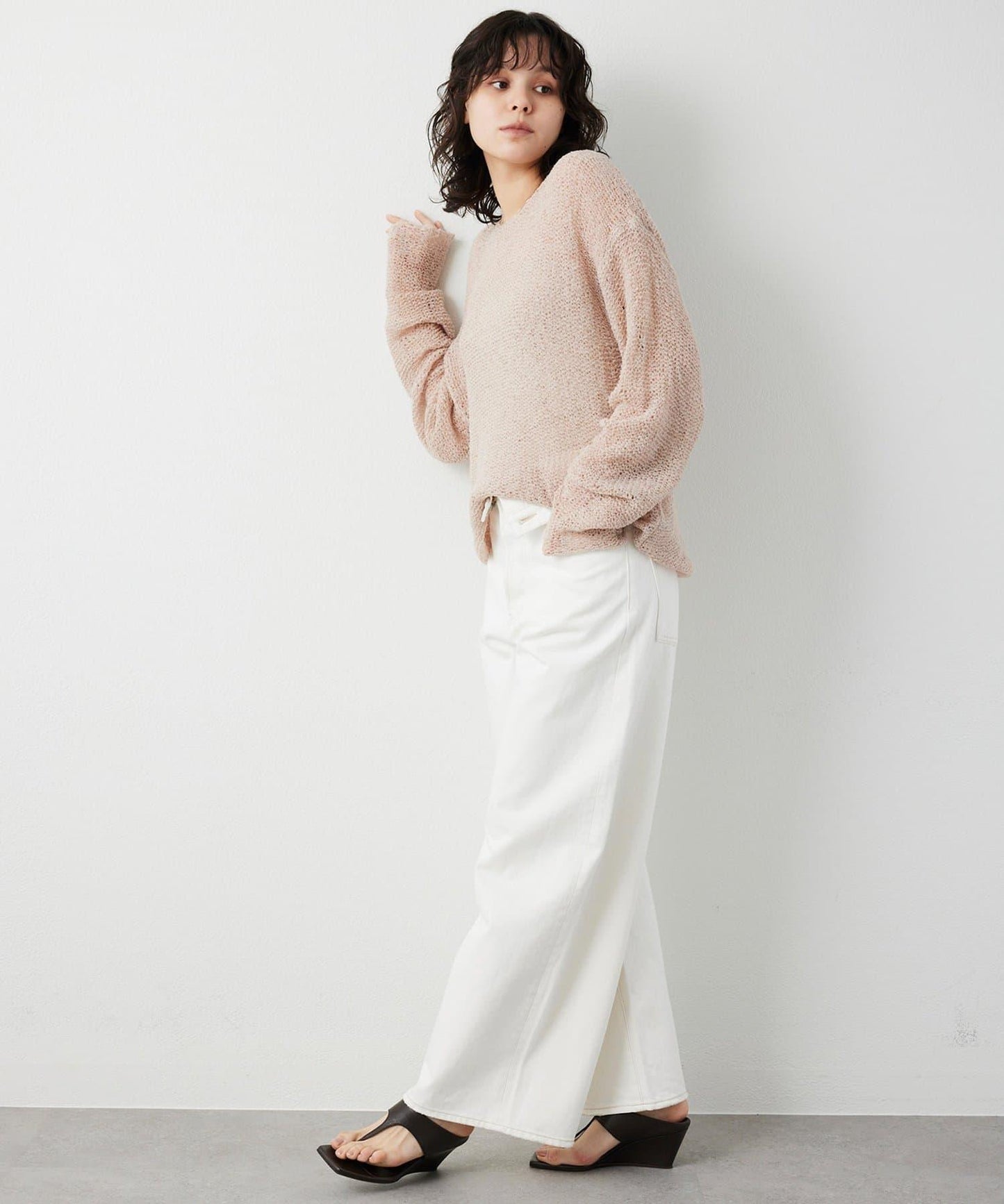 【THE PAUSE】網眼套頭衫