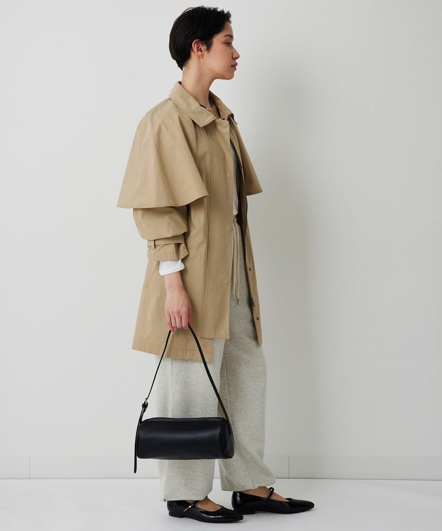 【THE PAUSE】斗篷大衣