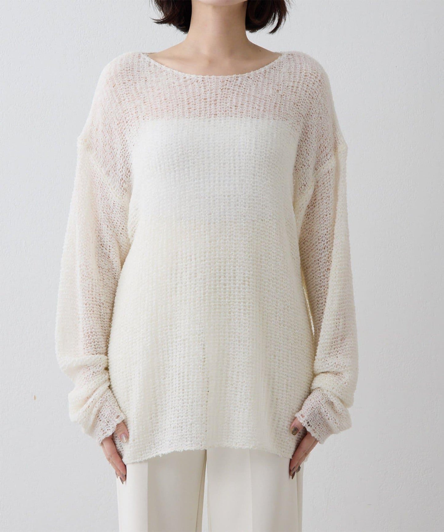 【THE PAUSE】網眼套頭衫