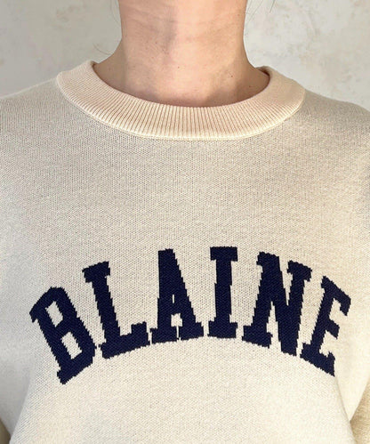 Logo針織衛衣套頭衫