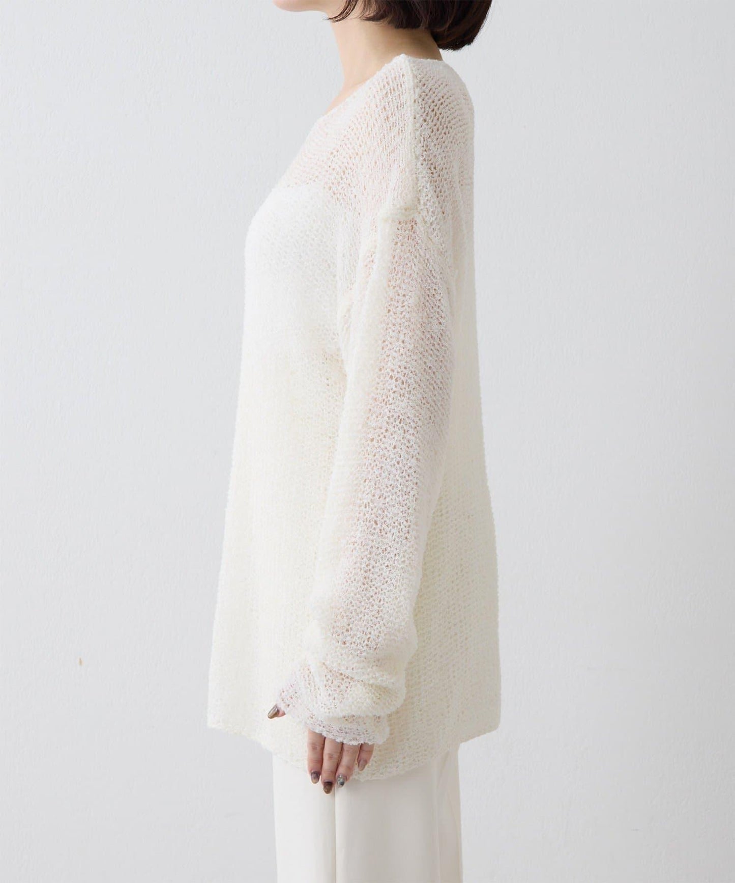 【THE PAUSE】網眼套頭衫