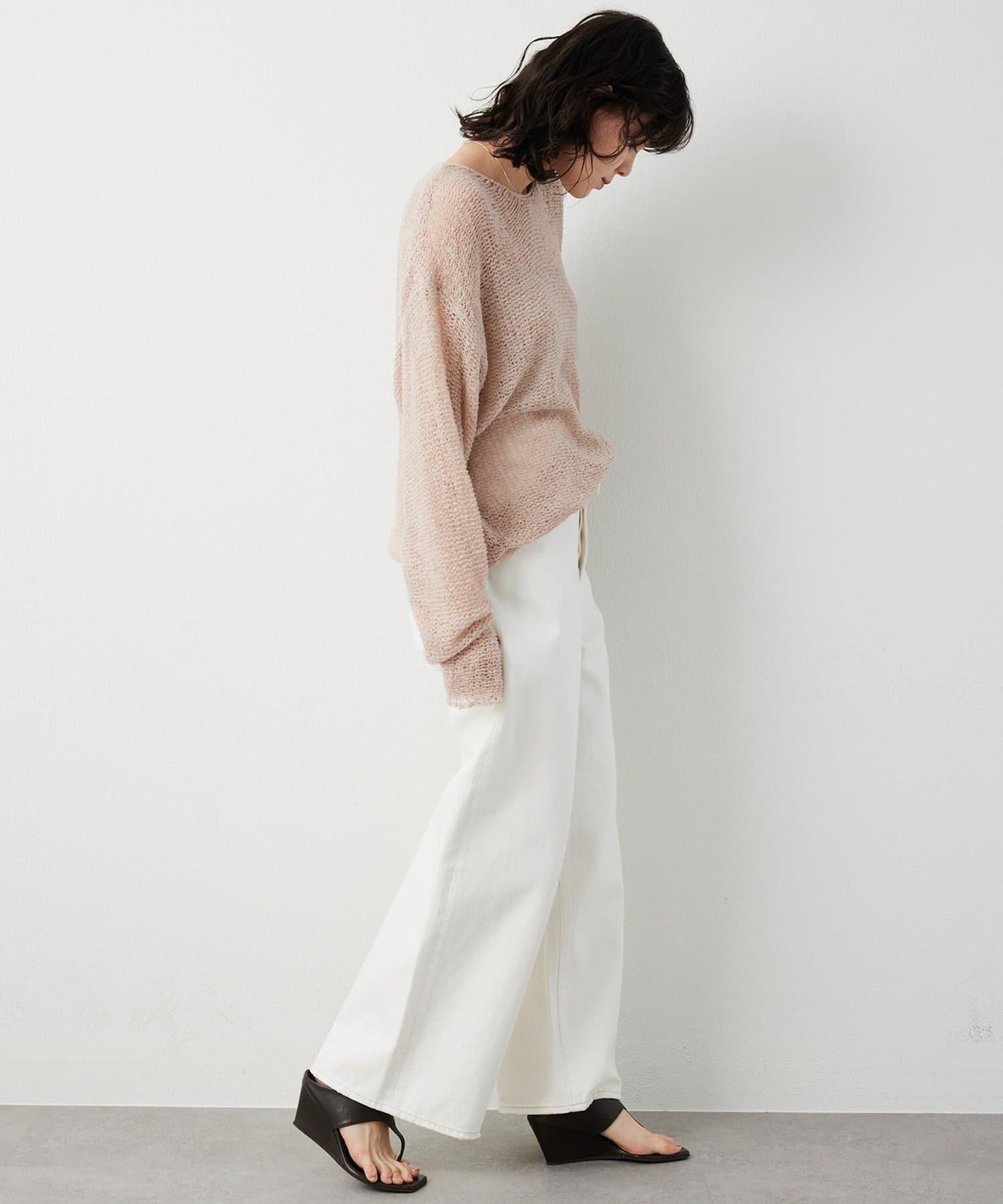 【THE PAUSE】網眼套頭衫