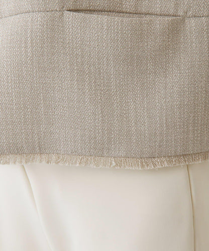 【THE PAUSE】花呢短款馬甲