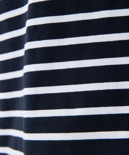 【THE PAUSE】喇叭袖條紋套頭衫