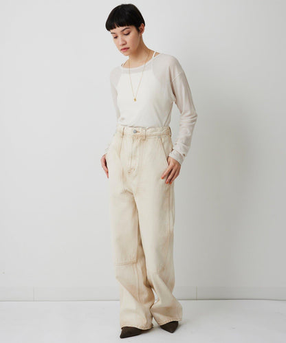 【THE PAUSE】透視羅紋長袖T恤