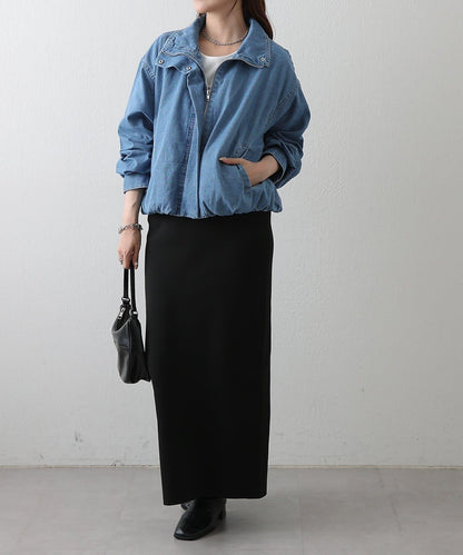 8盎司牛仔立領夾克