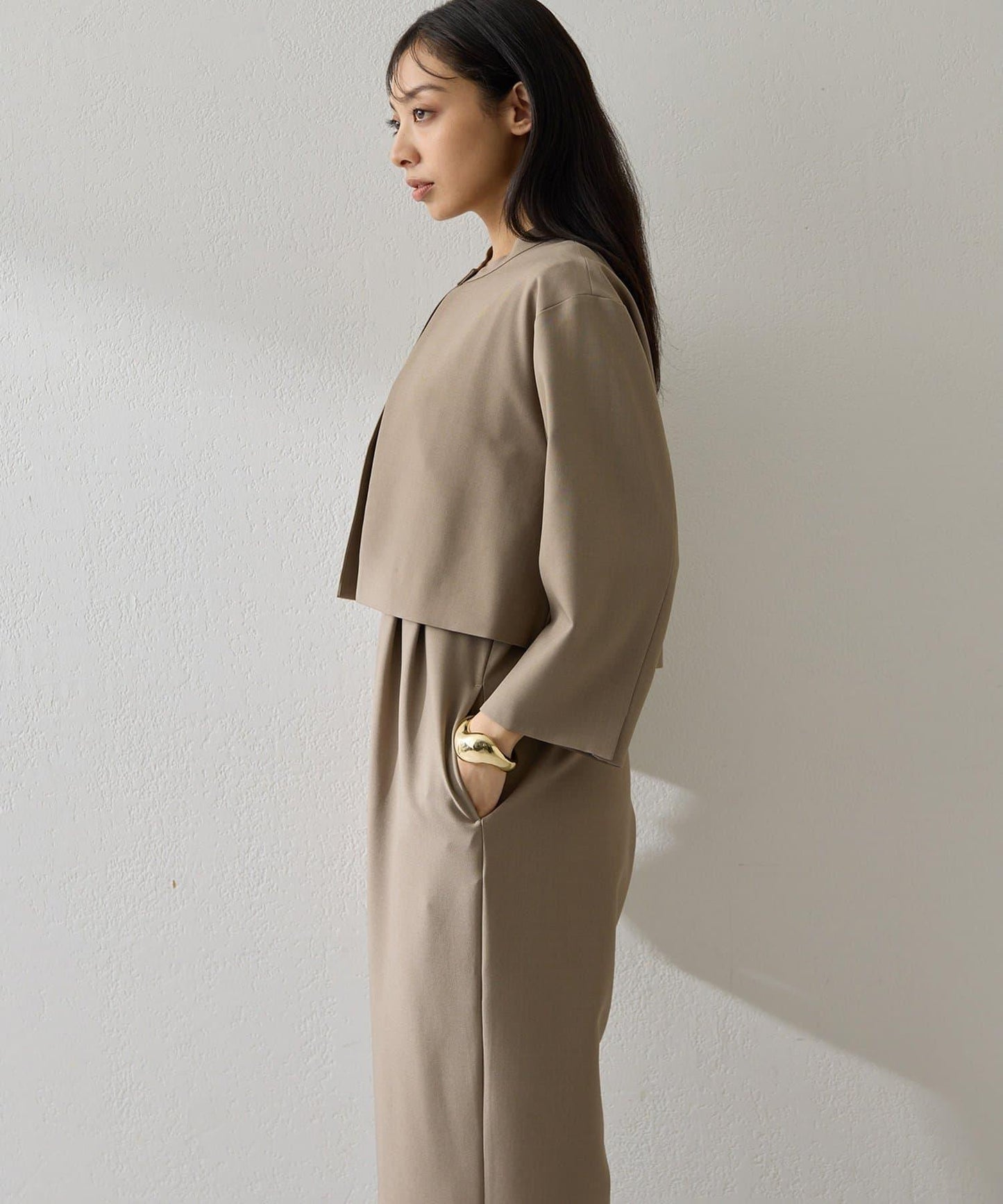 【THE PAUSE】西裝外套套裝連體褲