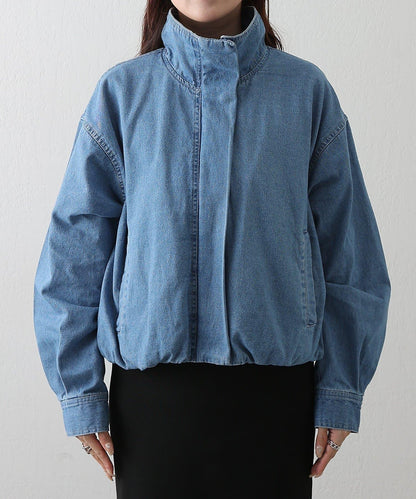 8盎司牛仔立領夾克