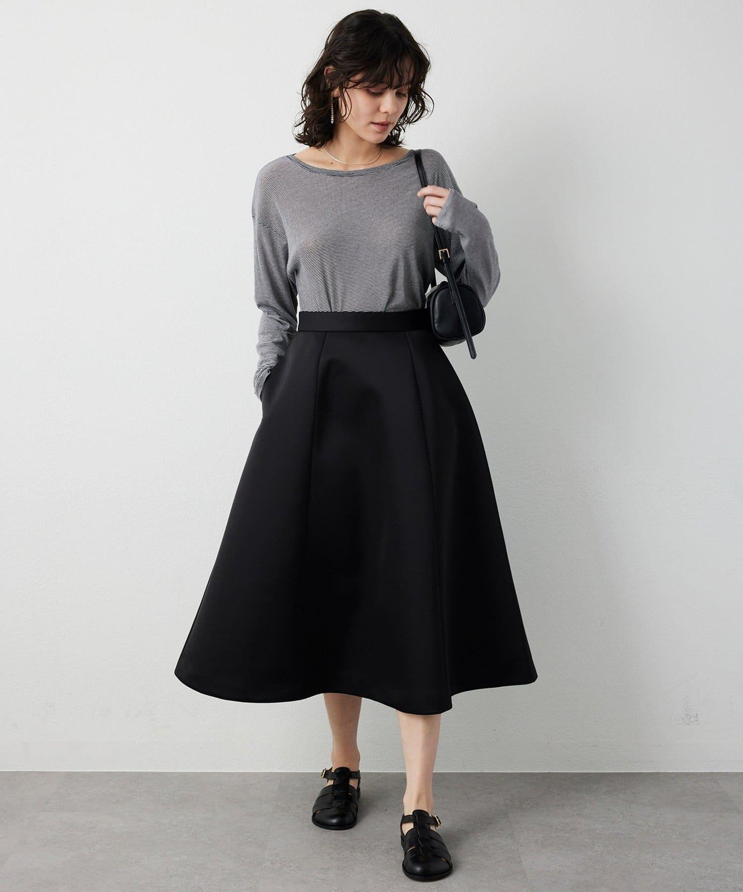 【THE PAUSE】透視羅紋長袖T恤