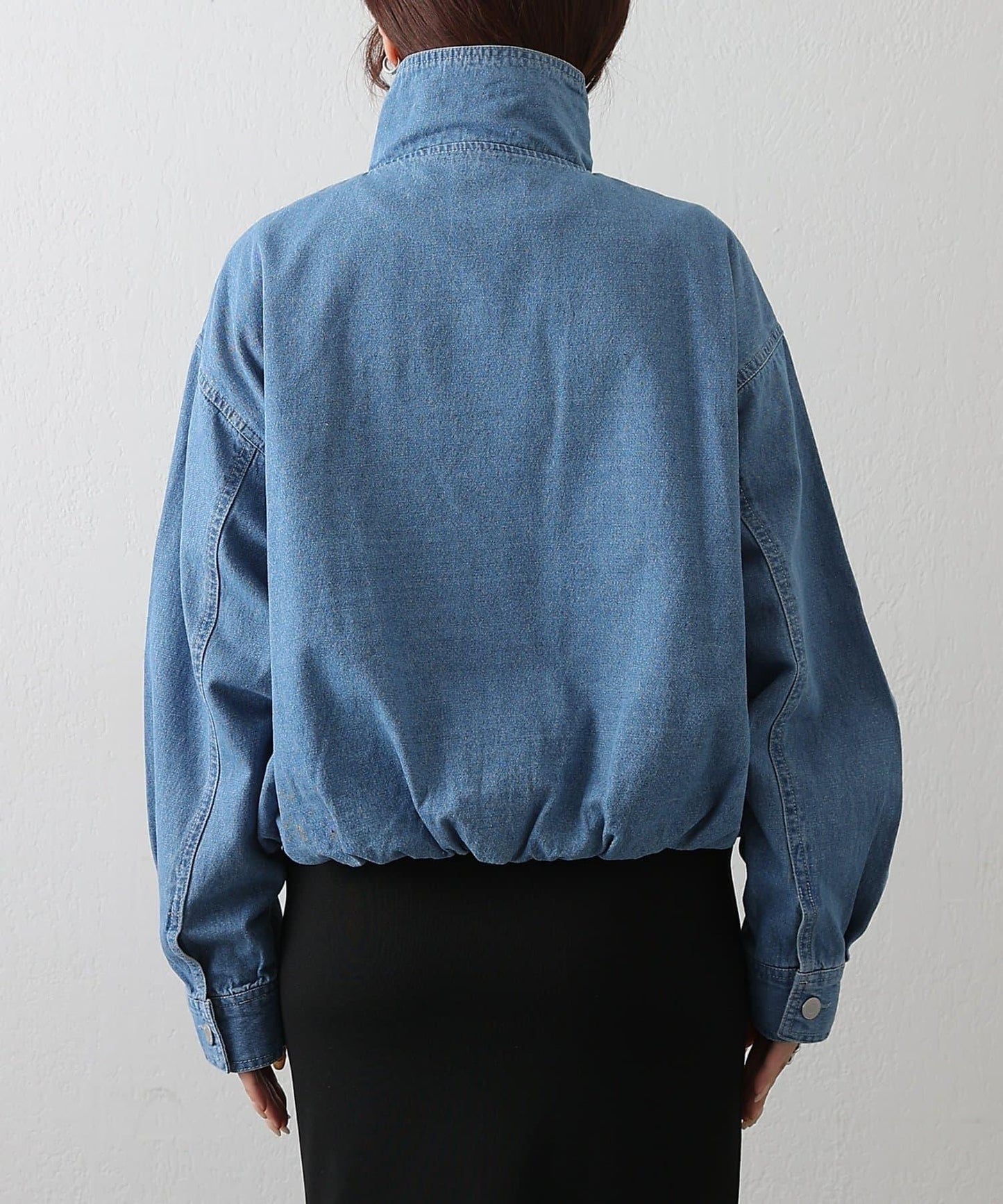 8盎司牛仔立領夾克