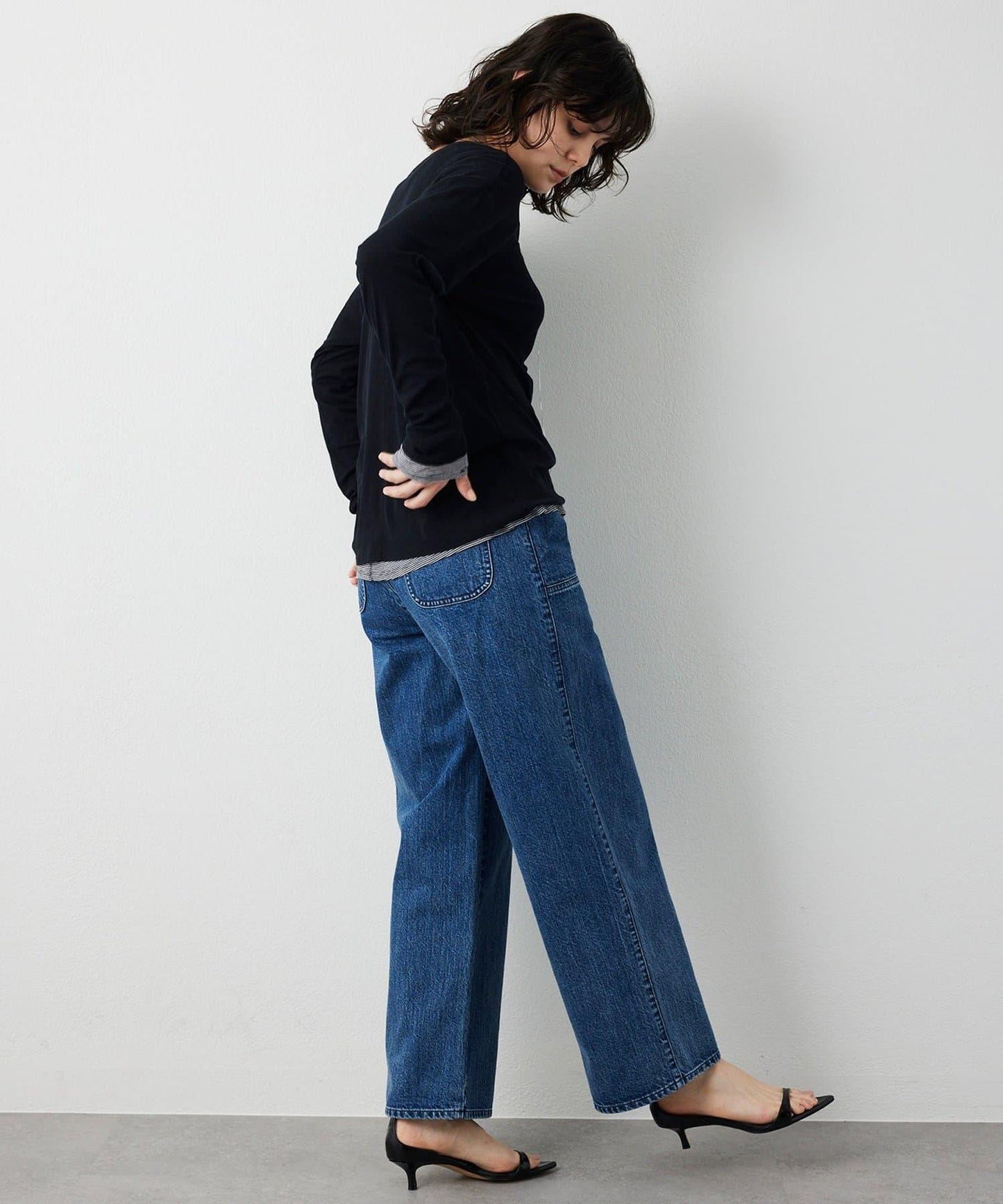 【THE PAUSE】透視羅紋長袖T恤