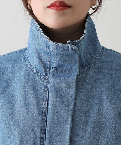 8盎司牛仔立領夾克