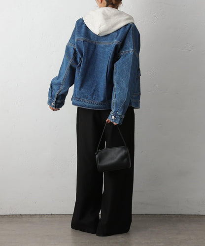 12.5盎司無領牛仔夾克