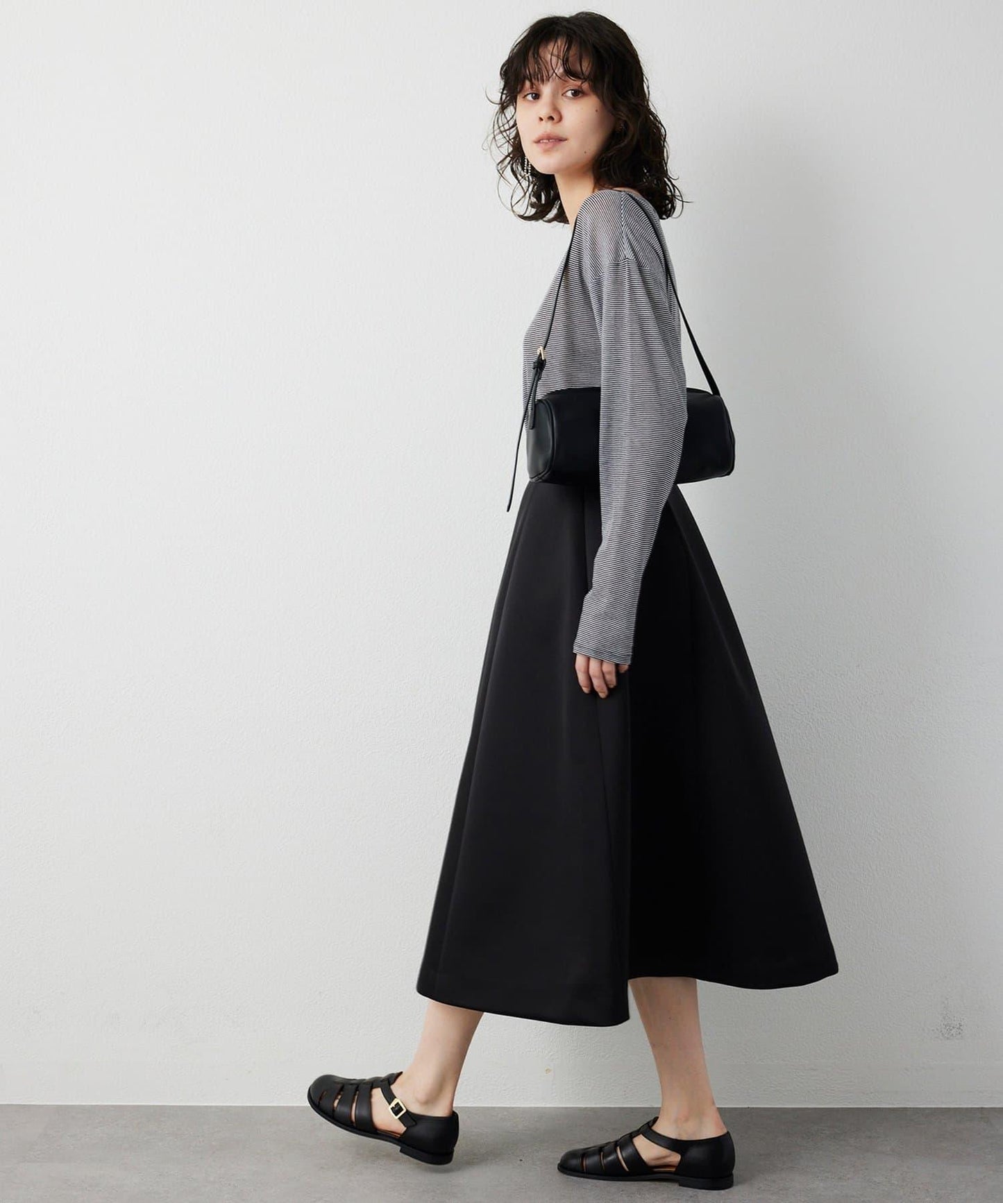 【THE PAUSE】透視羅紋長袖T恤