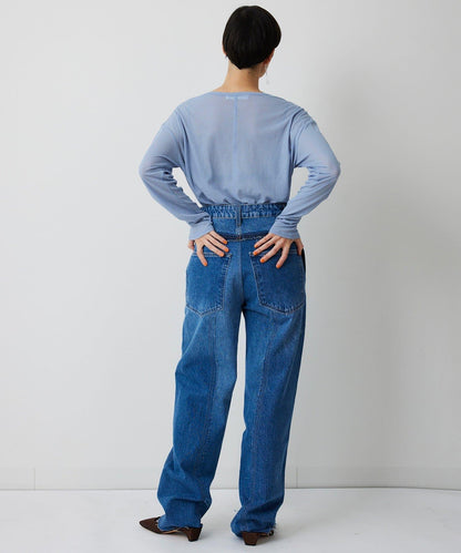 【THE PAUSE】透視羅紋長袖T恤