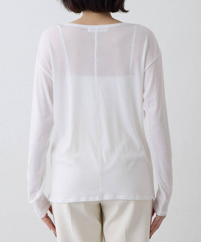 【THE PAUSE】透視羅紋長袖T恤