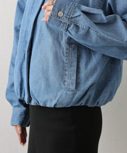 8盎司牛仔立領夾克