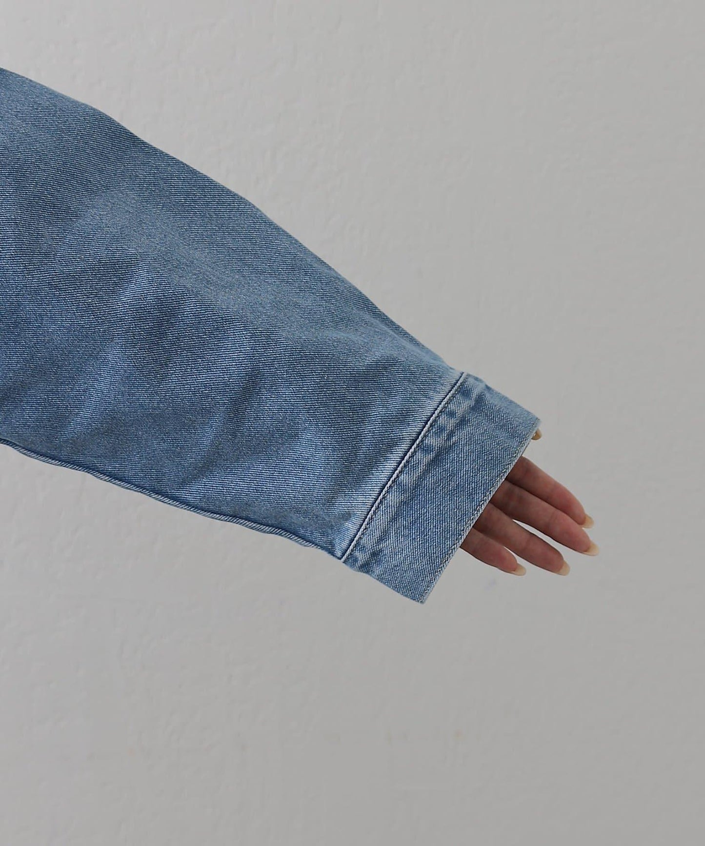 12.5盎司無領牛仔夾克