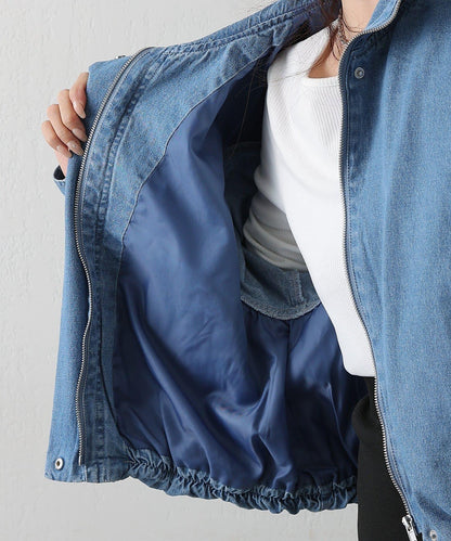 8盎司牛仔立領夾克