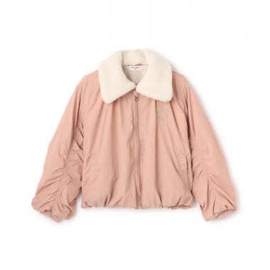 【Trois Lapins】袖部褶皺設計MA-1風格夾克