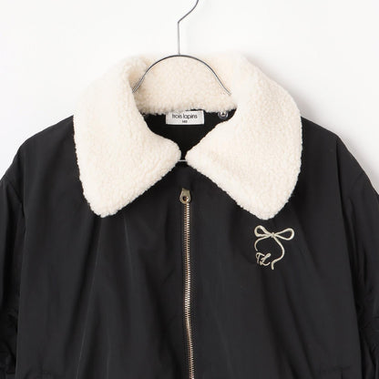 【Trois Lapins】袖部褶皺設計MA-1風格夾克