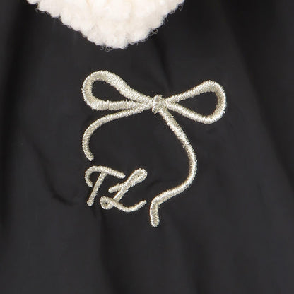 【Trois Lapins】袖部褶皺設計MA-1風格夾克