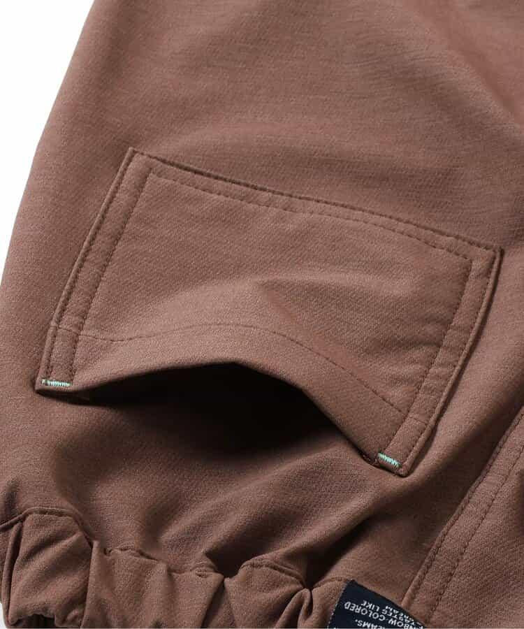 彈力褶皺長褲 10分長度