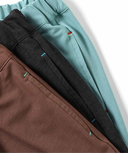 彈力褶皺長褲 10分長度