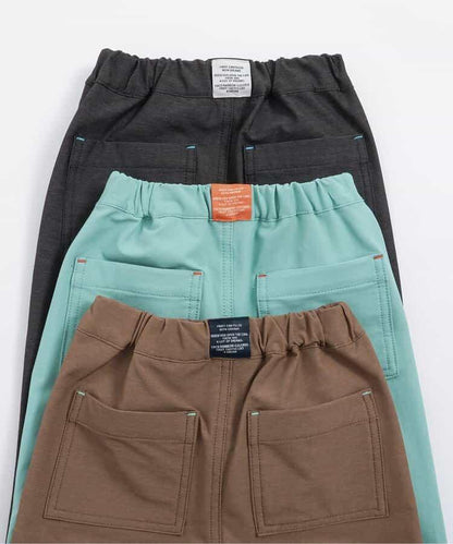 彈力褶皺長褲 10分長度