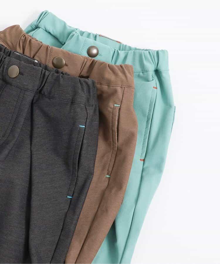 彈力褶皺長褲 10分長度