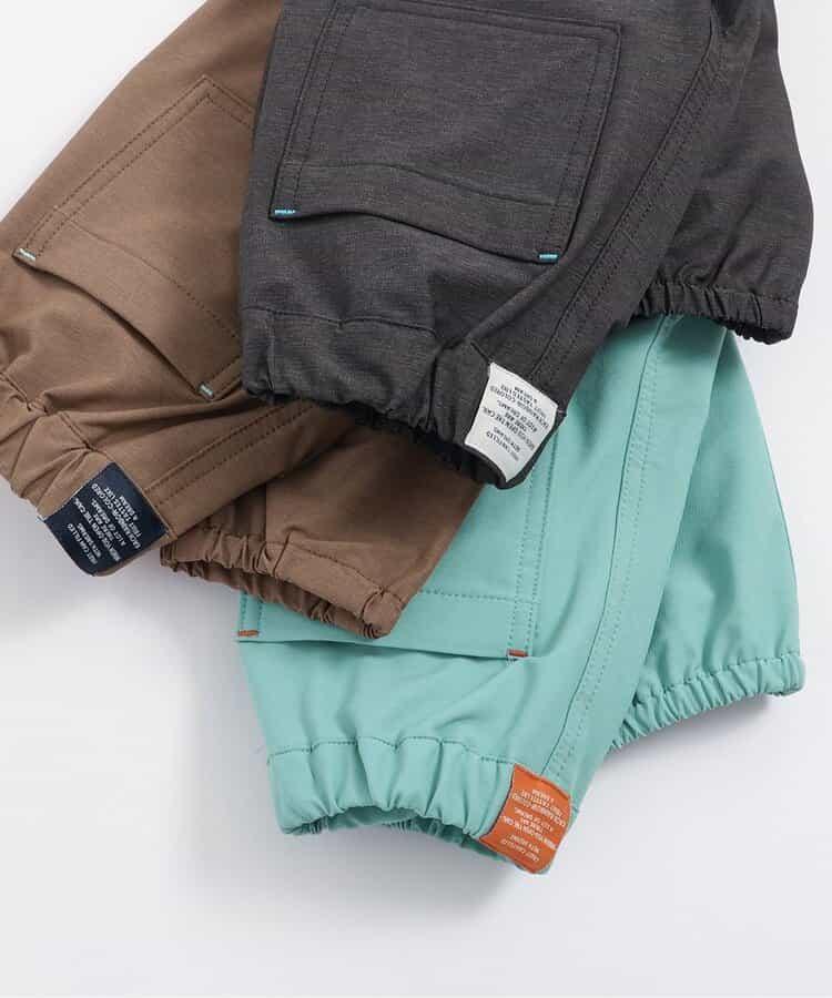 彈力褶皺長褲 10分長度