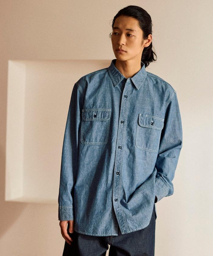 【日本製造】JAPAN色織布長袖襯衫