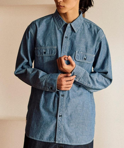 【日本製造】JAPAN色織布長袖襯衫