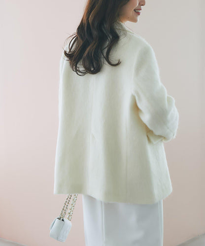 【輕盈舒適穿著感極佳！】毛絨短毛夾克